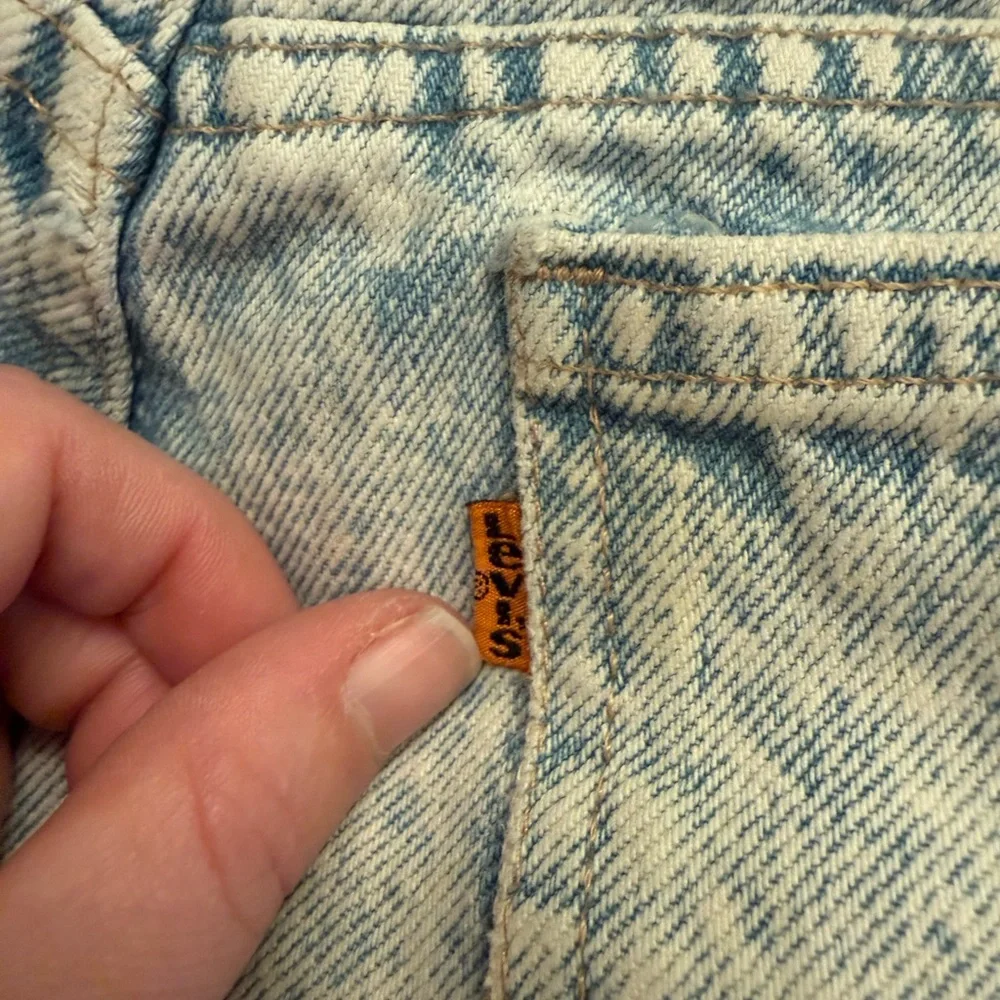 Vintage Orange Tab Levi's Men's Acid Wash Straight Jeans